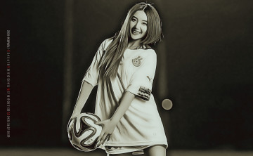 Картинка календари компьютерный+дизайн девушка 2020 азиатка calendar мяч