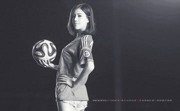 Картинка календари компьютерный+дизайн женщина 2020 calendar взгляд мяч девушка азиатка