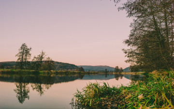 Картинка природа реки озера река простор вечер