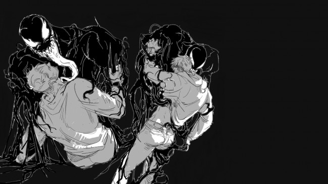 Обои картинки фото рисованное, кино, том, харди, эдди, брок, веном