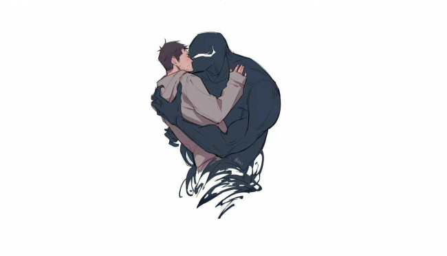 Обои картинки фото рисованное, кино, том, харди, веном, эдди, брок