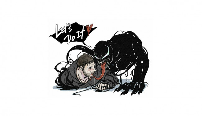 Обои картинки фото рисованное, кино, эдди, брок, веном, том, харди