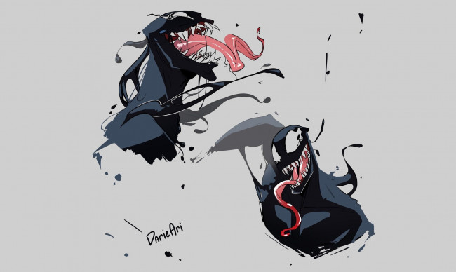 Обои картинки фото рисованное, кино, веном