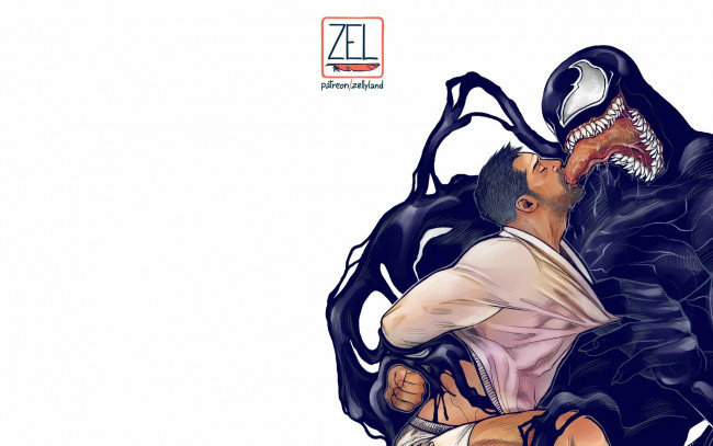 Обои картинки фото рисованное, кино, веном, эдди, брок, том, харди