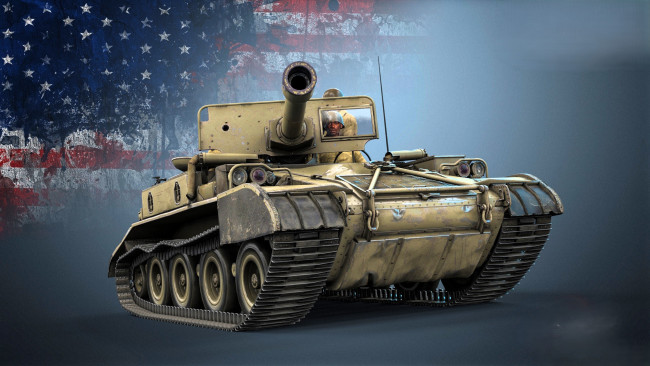 Обои картинки фото видео игры, world of tanks, танк, флаг