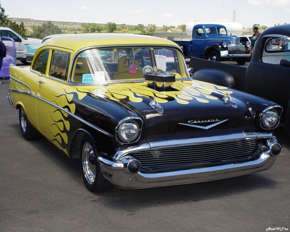 Обои картинки фото chevrolet, bel, air, автомобили, выставки, уличные, фото