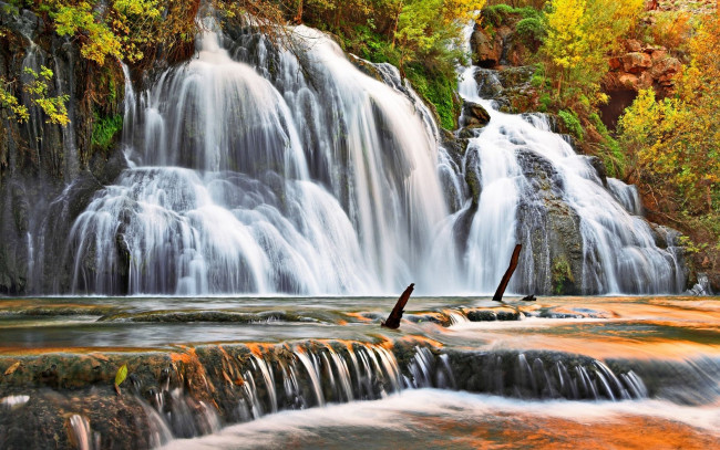 Обои картинки фото природа, водопады