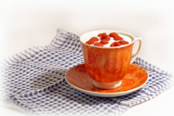 Картинка еда мороженое десерты малина