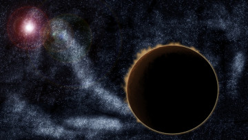 Картинка космос арт планета звезды