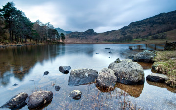 Картинка природа реки озера озеро камни