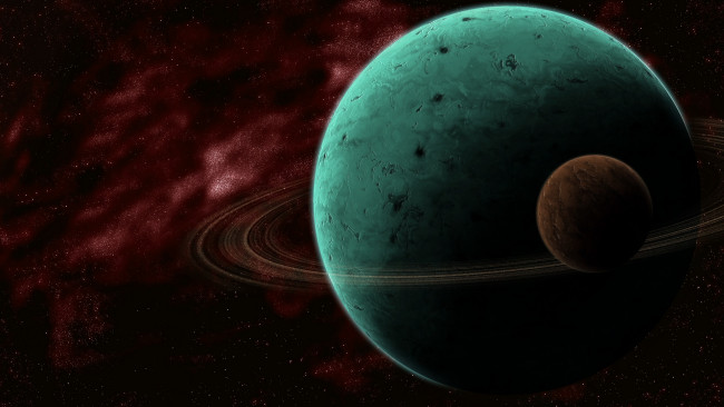 Обои картинки фото космос, арт, планета