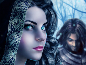 Картинка фэнтези девушки лицо взгляд