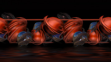 Картинка 3д графика fractal фракталы цвета фон