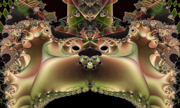 Картинка 3д графика fractal фракталы фон цвета узор