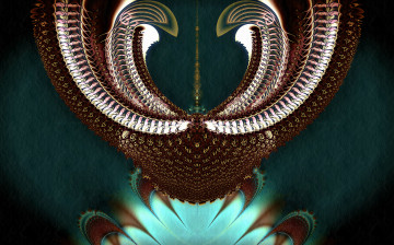 Картинка 3д графика fractal фракталы фон цвета узор