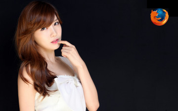 Картинка компьютеры mozilla firefox лиса логотип девушка азиатка