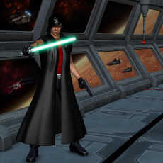 Картинка star+wars+fanart 3д+графика fantasy+ фантазия мужчина огненый меч