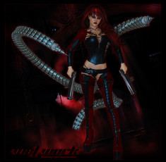 Картинка 3д+графика fantasy+ фантазия оружие девушка