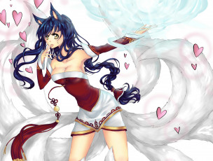 Картинка видео+игры league+of+legends ахри лиса девушка ahri league of legends