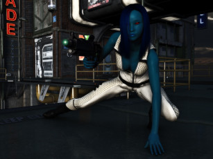 Картинка 3д+графика fantasy+ фантазия оружие девушка