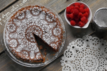 Картинка еда пироги пирог салфетка посуда малина фон