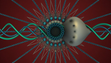 Картинка 3д+графика fractal+ фракталы фон цвета узор