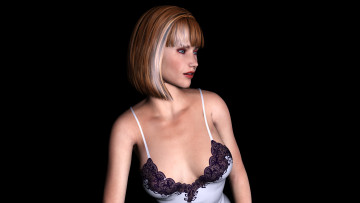 Картинка 3д+графика people+ люди взгляд девушка