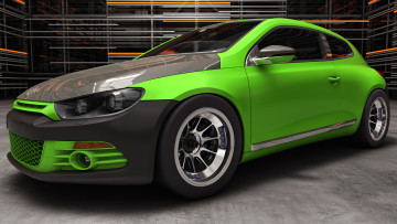 Картинка автомобили 3д 2009 volkswagen scirocco