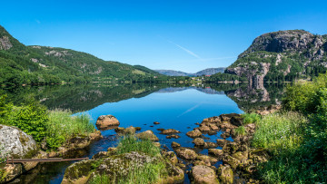 Картинка природа реки озера ручей озеро горы