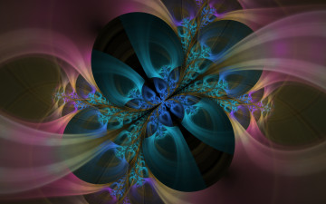 Картинка 3д+графика fractal+ фракталы узор цвета фон