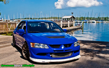 Картинка автомобили mitsubishi lancer