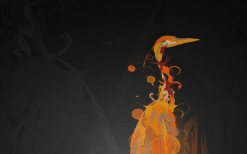 Картинка рисованные минимализм аист