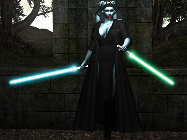 Обои картинки фото 3д графика, fantasy , фантазия, мечи, взгляд