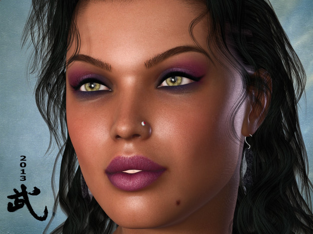 Обои картинки фото 3д графика, portraits , портрет, глаза, взгляд