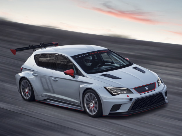 Обои картинки фото спорт, автоспорт, гонка, трек, 2013, racer, cup, seat, leon