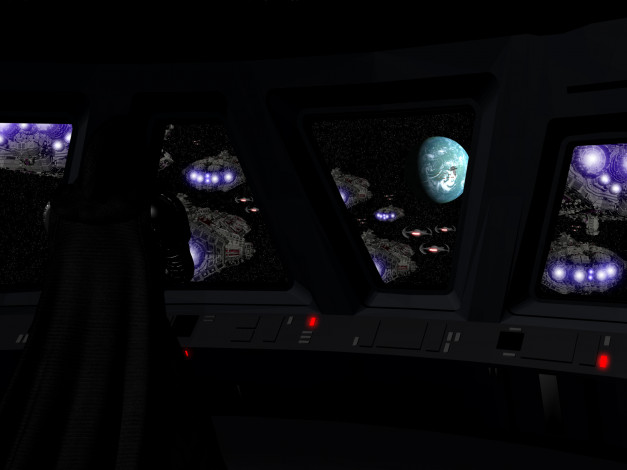 Обои картинки фото star wars fanart, 3д графика, fantasy , фантазия, планеты, полет, космос, кабина