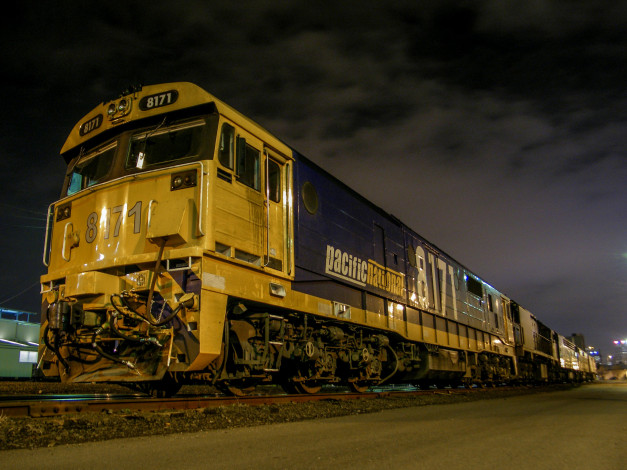 Обои картинки фото техника, поезда, дорога, железная, состав, локомотив, рельсы