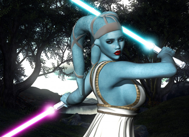 Обои картинки фото 3д графика, fantasy , фантазия, мечи, существо