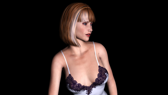 Обои картинки фото 3д графика, people , люди, взгляд, девушка