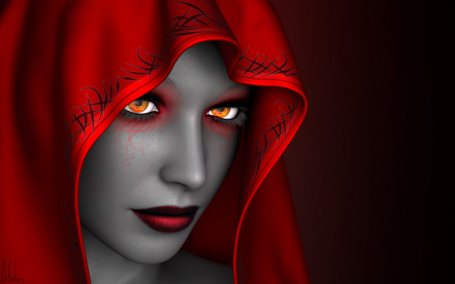 Обои картинки фото 3д графика, portraits , портрет, девушка, взгляд