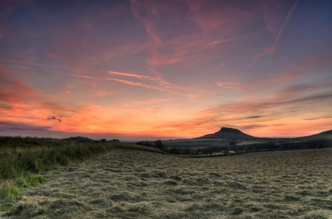 Обои картинки фото природа, восходы, закаты, простор, заря, холмы, равнина