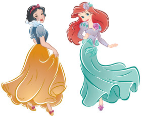 обоя векторная графика, девушки, танец