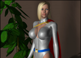 Картинка 3д+графика люди+ people девушка взгляд фон