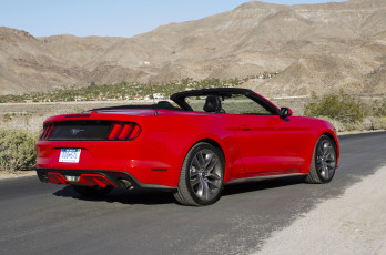 Картинка автомобили mustang красный 2015г ford convertible