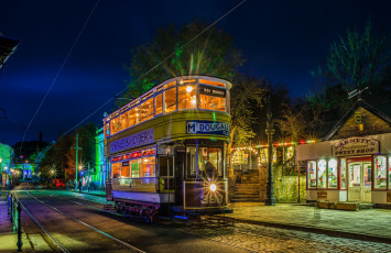 Картинка техника трамваи трамвай рельсы город