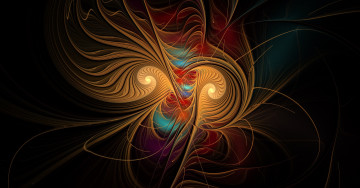 Картинка 3д+графика фракталы+ fractal цвета фон узор