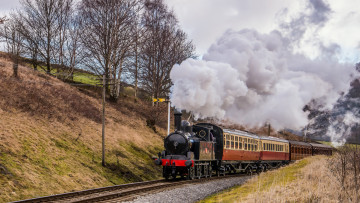 Картинка техника паровозы паровоз дорога железная