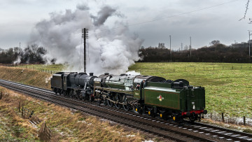 Картинка техника паровозы паровоз дорога железная