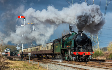 Картинка техника паровозы дорога железная паровоз