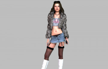 Картинка 3д+графика люди+ people фон девушка взгляд